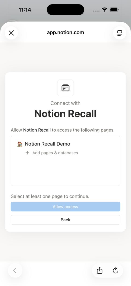 Step 4: Open the page selector