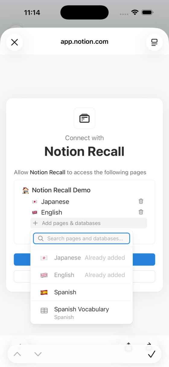 Step 5: Select your databases — the important part